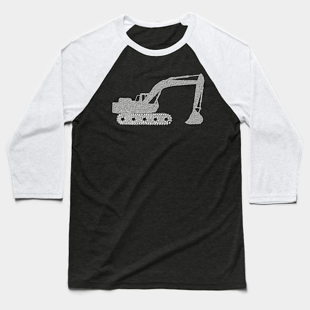 excavator operator dredger Baseball T-Shirt by HBfunshirts